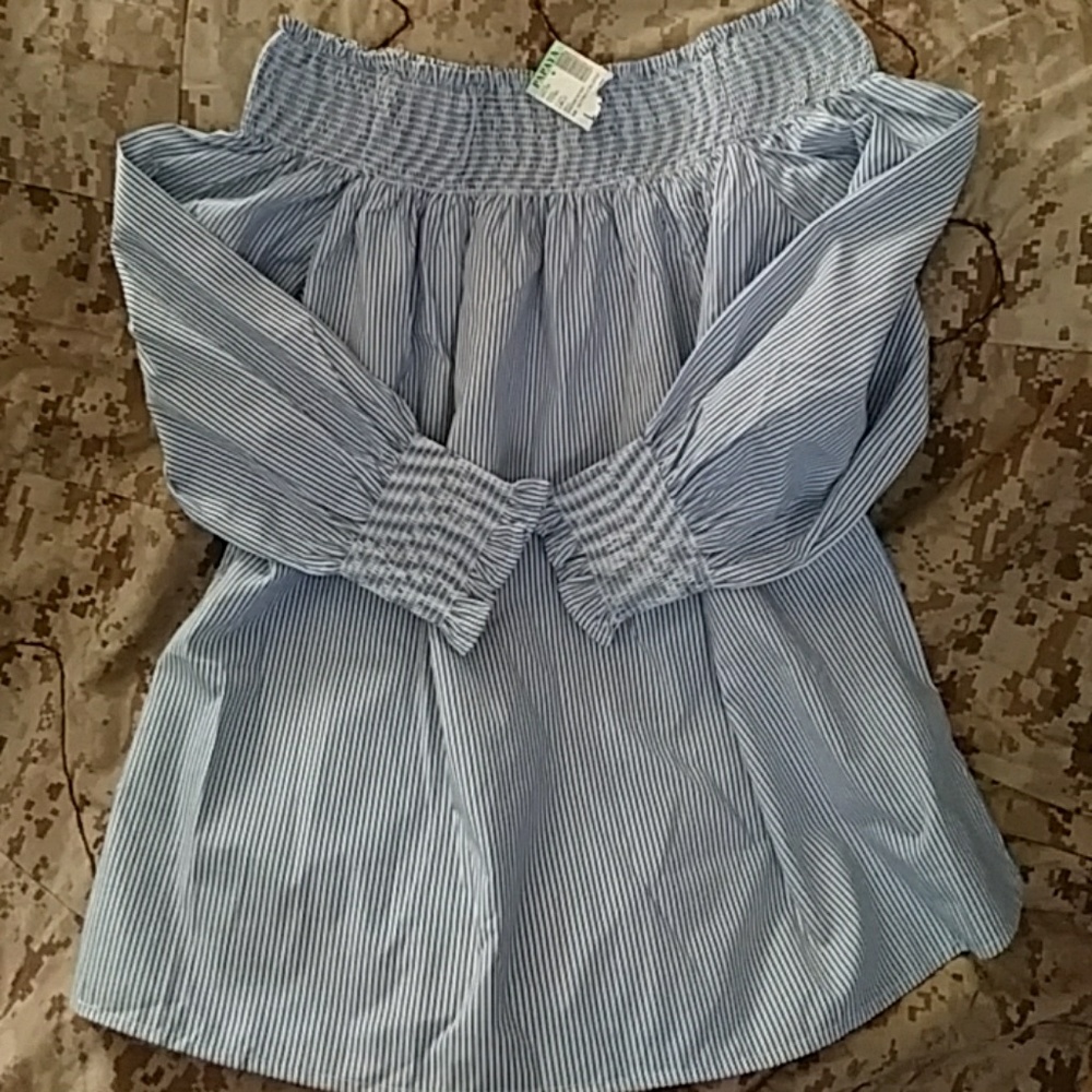 Strapless blouse